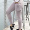 Mauve High Waist Leggings with pockets